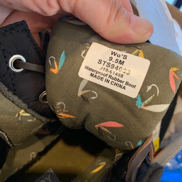 SPERRY | NIB Quilted Saltwater Classic Duck Boots in Black - SIZE W 8 only - Picture 10 of 10